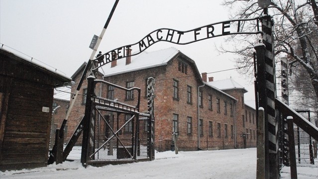 Entrada al campo de Auschwitz
