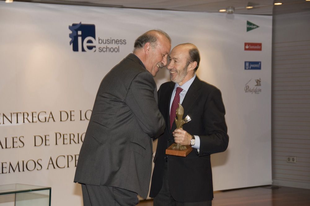 Vicente Del Bosque y Alfredo Pérez Rubalcaba