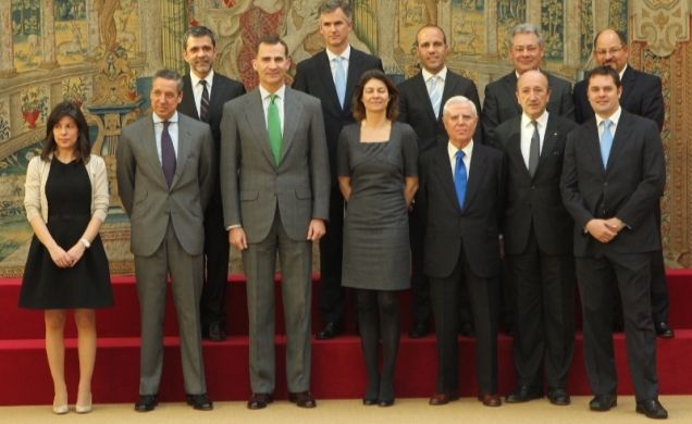 El Príncipe de Asturias en Audiencia en el Palacio de la Zarzuela