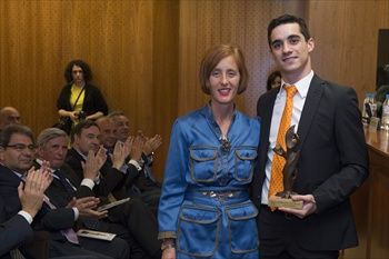 Javier Fernández con Carmen Chamorro