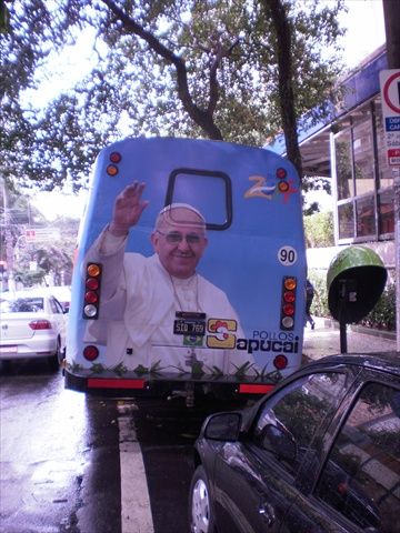 Autobús de aficionados argentinos