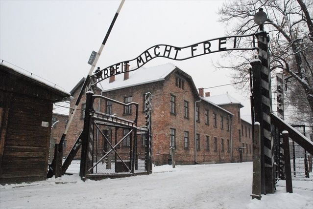 Entrada al campo de Auschwitz