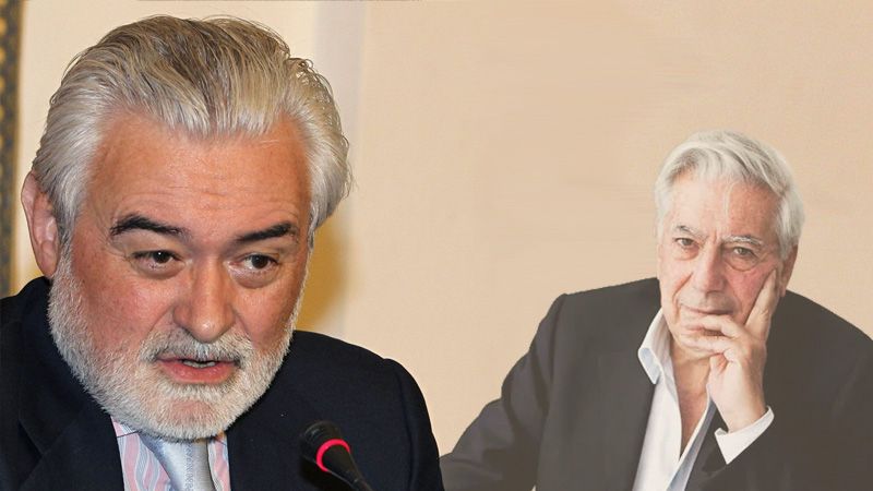 Darío Villanueva y Mario Vargas Llosa
