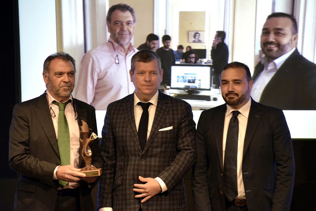 Juan Zafra, Bruno Calleja y Eduard Gushchin