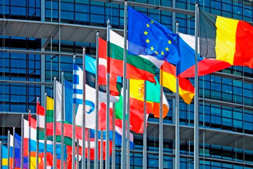 Europa y sus banderas