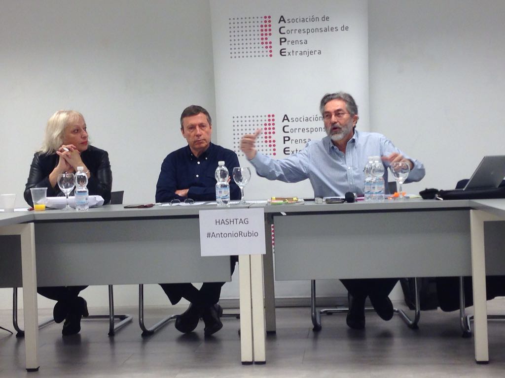 Antonio Rubio en la conferencia Periodismo de Investigación y Corrupción