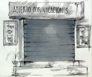 Abierto por vacaciones