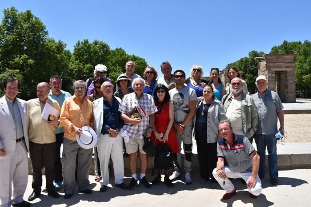 Periodistas con Hamdi Zaki y Mohamed Aly