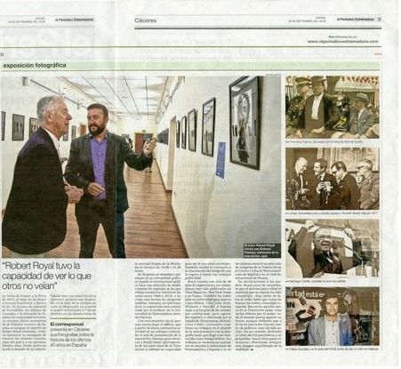 Robert Royal en periódico de Cáceres